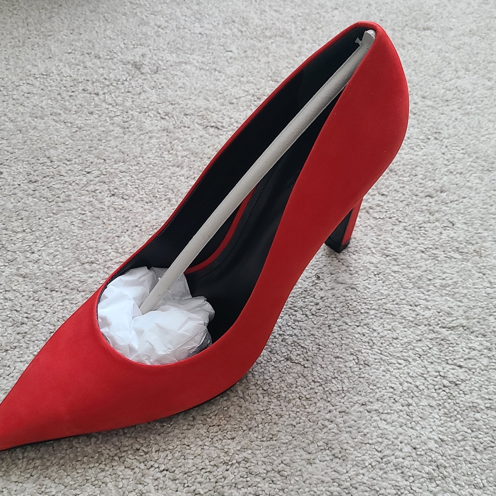 SCHUTZ Red Stiletto Heels Classic Pointed Toe